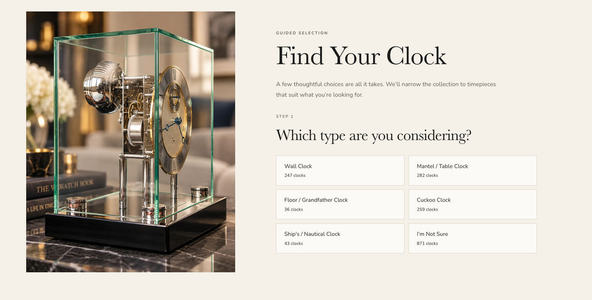 Need Help Choosing a Clock? Meet the Clock Finder