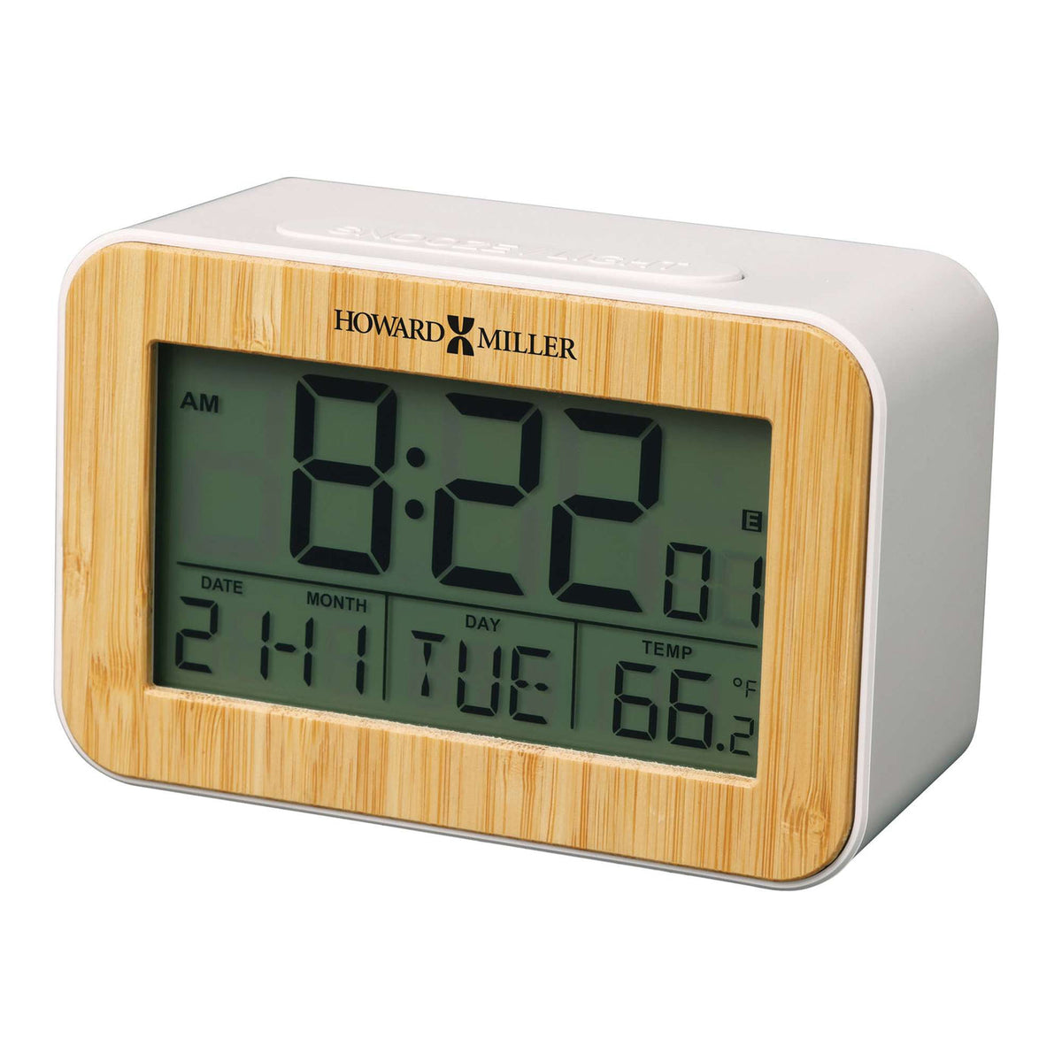 Howard Miller Bamboo Box Alarm Clock 645844 - manufacturer view 5