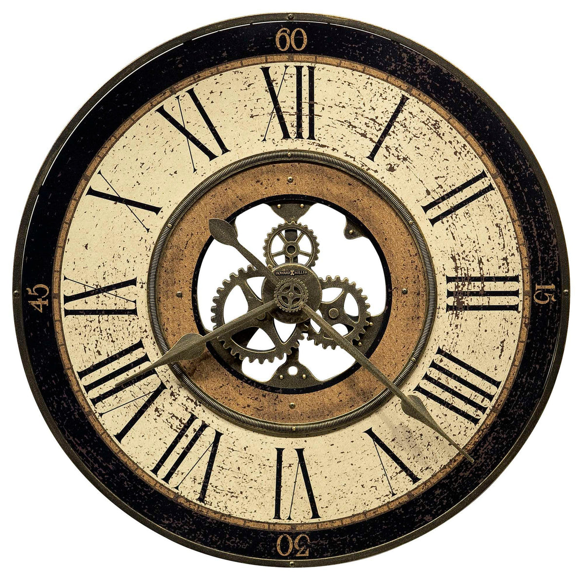 Howard Miller Brass Works Wall Clock 625542 - manufacturer view 5