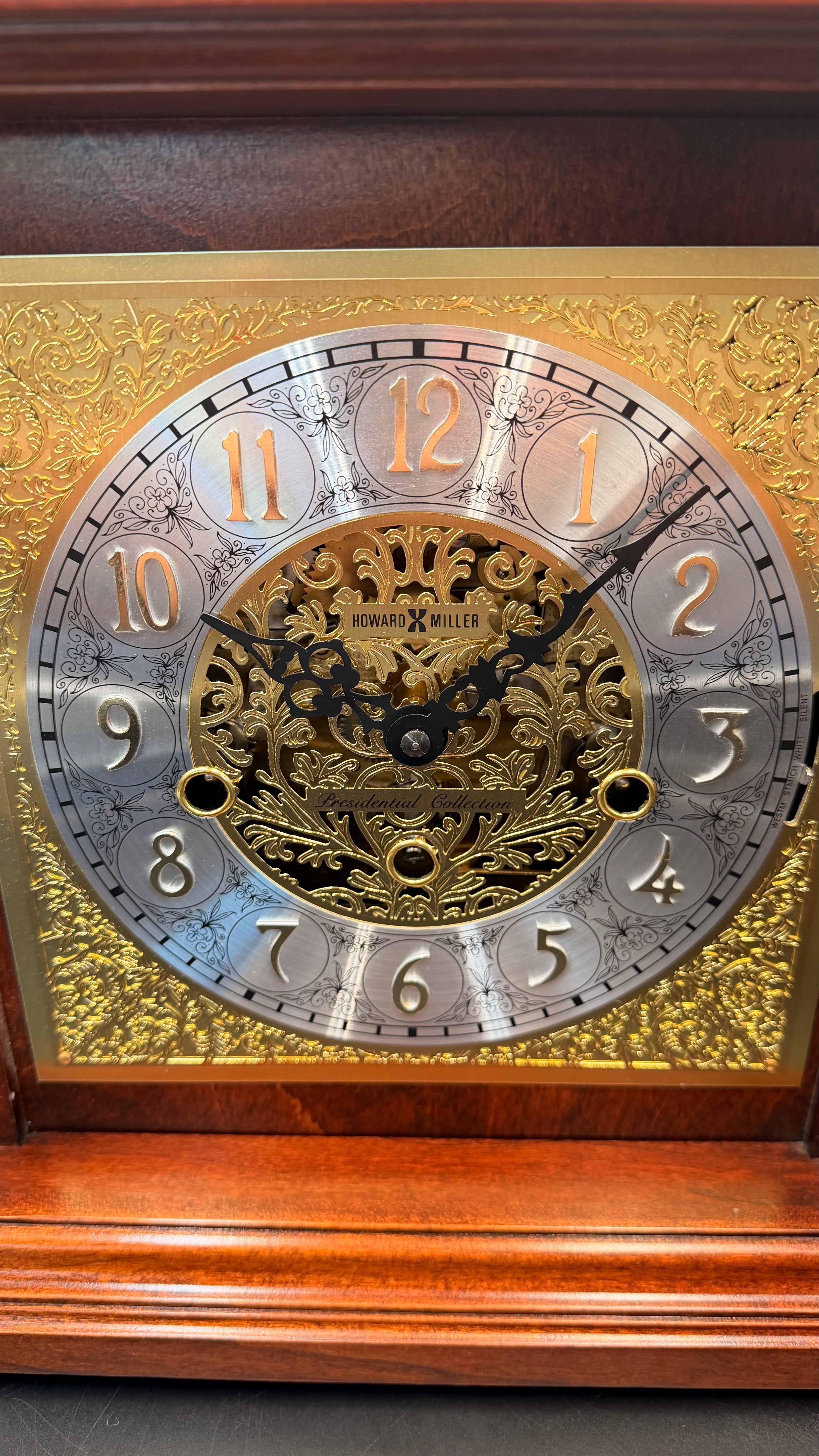 Howard Miller 630-112 Presidential Collection Triple Chime Bracket Clock | Hermle Movement