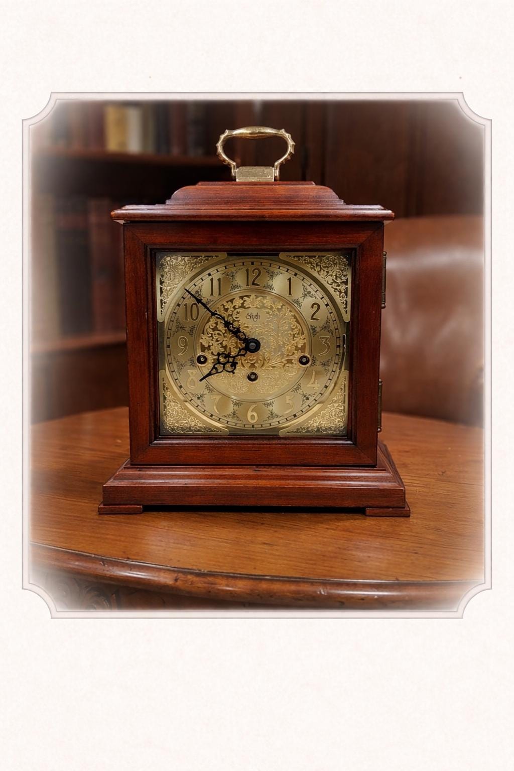 Sligh Triple Chime Bracket Clock – Hermle 1050-021 Serviced Movement