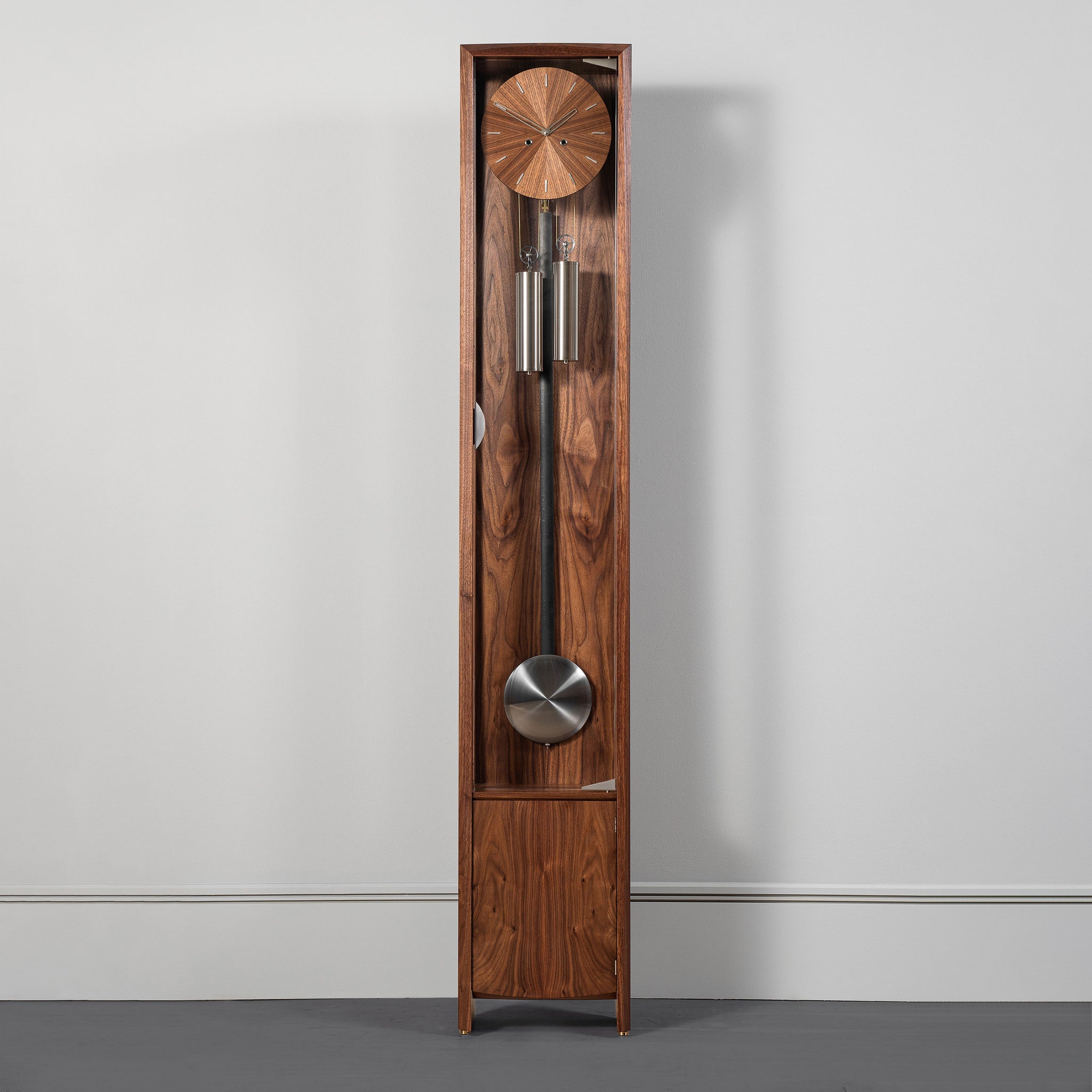 Comitti The Froxfield Floor Clock – Walnut – front view