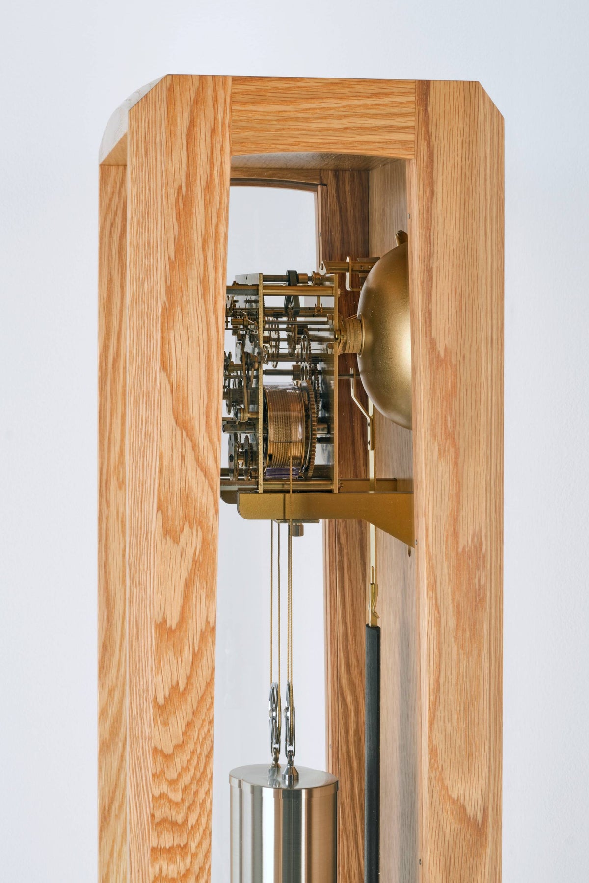 Comitti The Froxfield Floor Clock – Natural Oak – craftsmanship detail 1