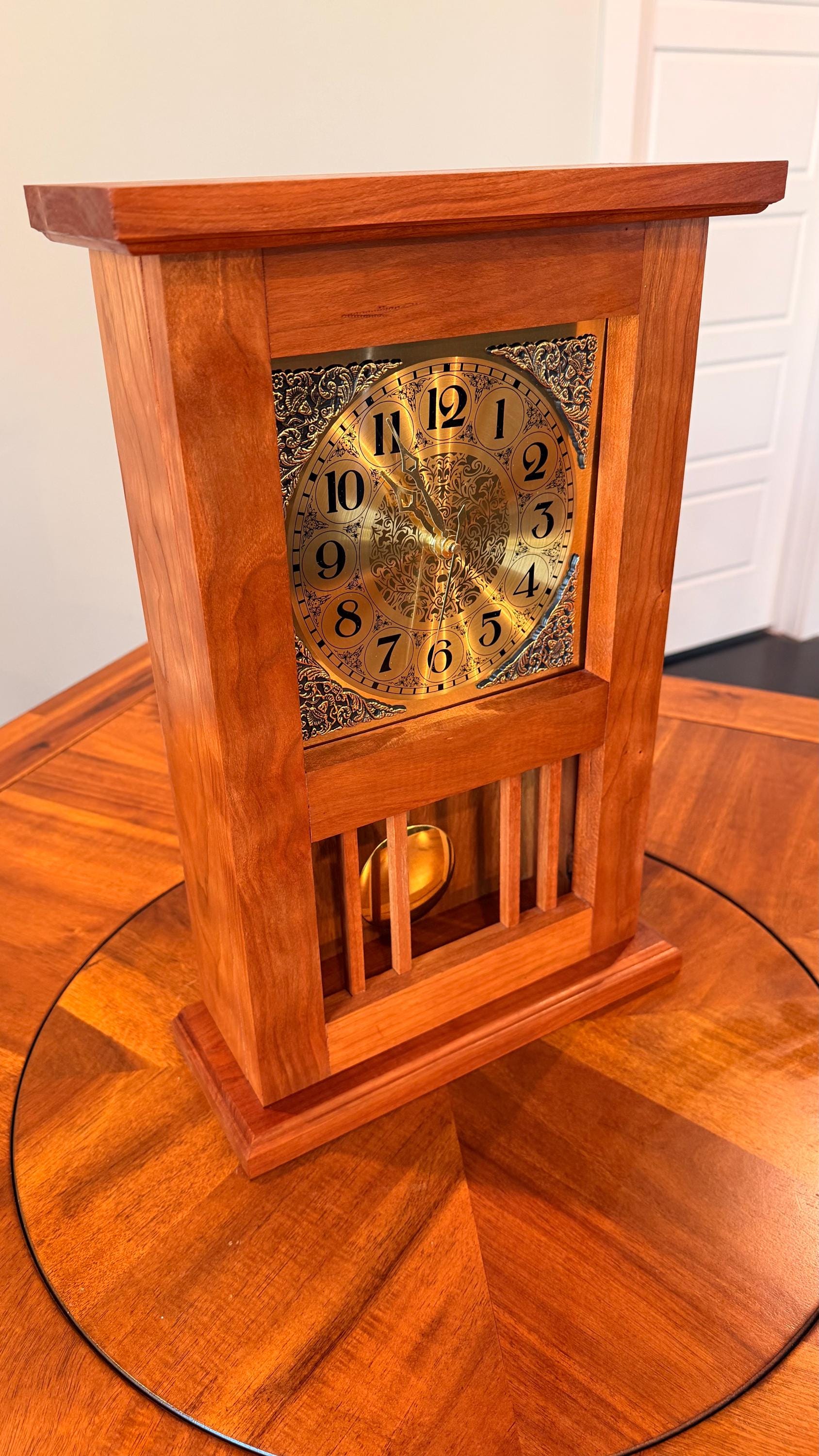 Handcrafted Mission Mantel Clock – detail image 4