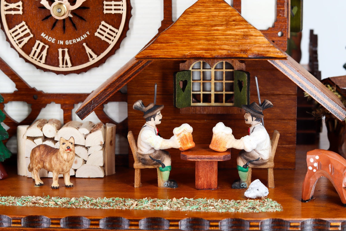Anton Schneider 8TMT 1565/9 Black Forest Farm cuckoo clock, detail view