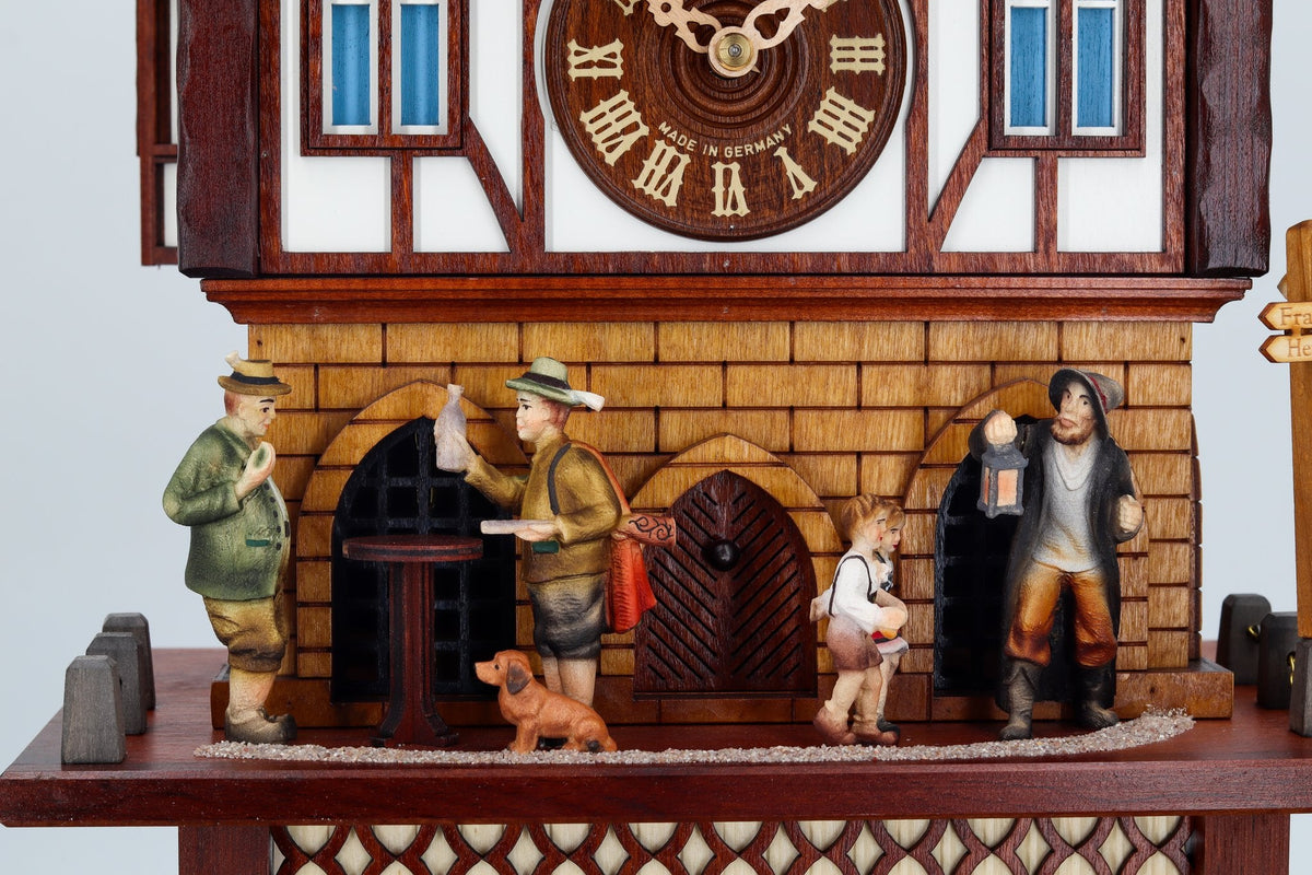 Anton Schneider 8TMT 1220/9 Town Hall Alsfeld cuckoo clock, detail view