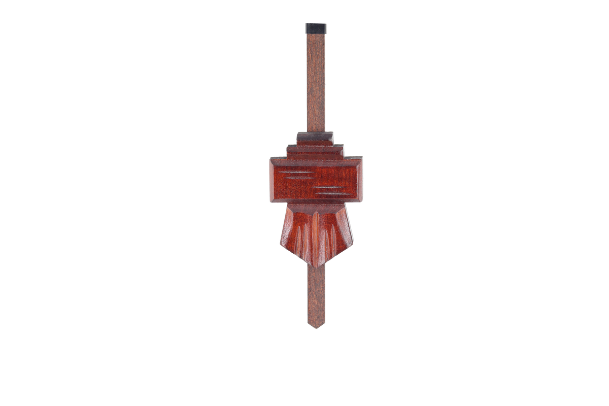 Anton Schneider 1695/9 Woodchopper cuckoo clock, pendulum detail