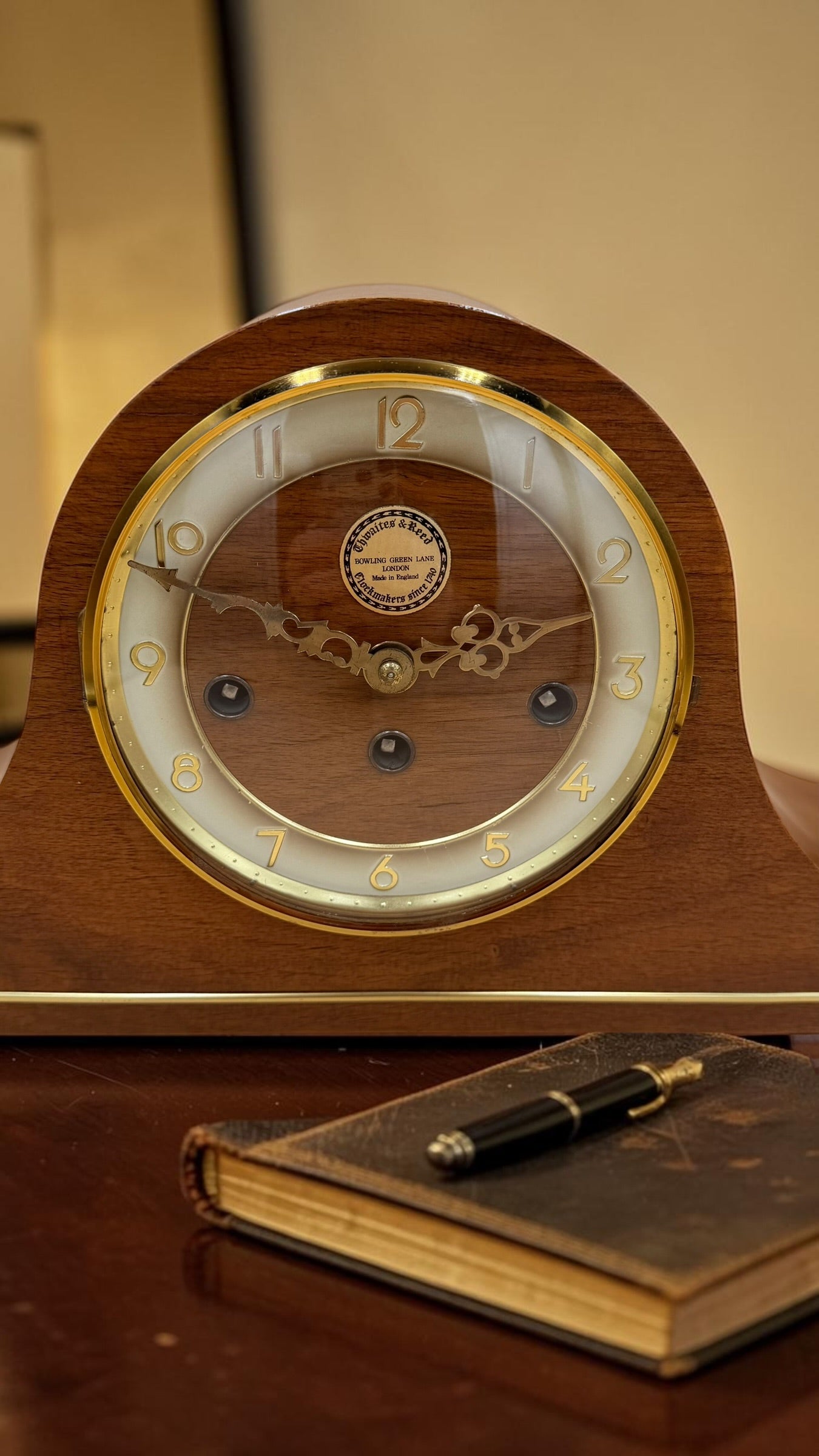 Chwaites & Reed London Mantel Clock – Hermle Westminster Tambour Clock