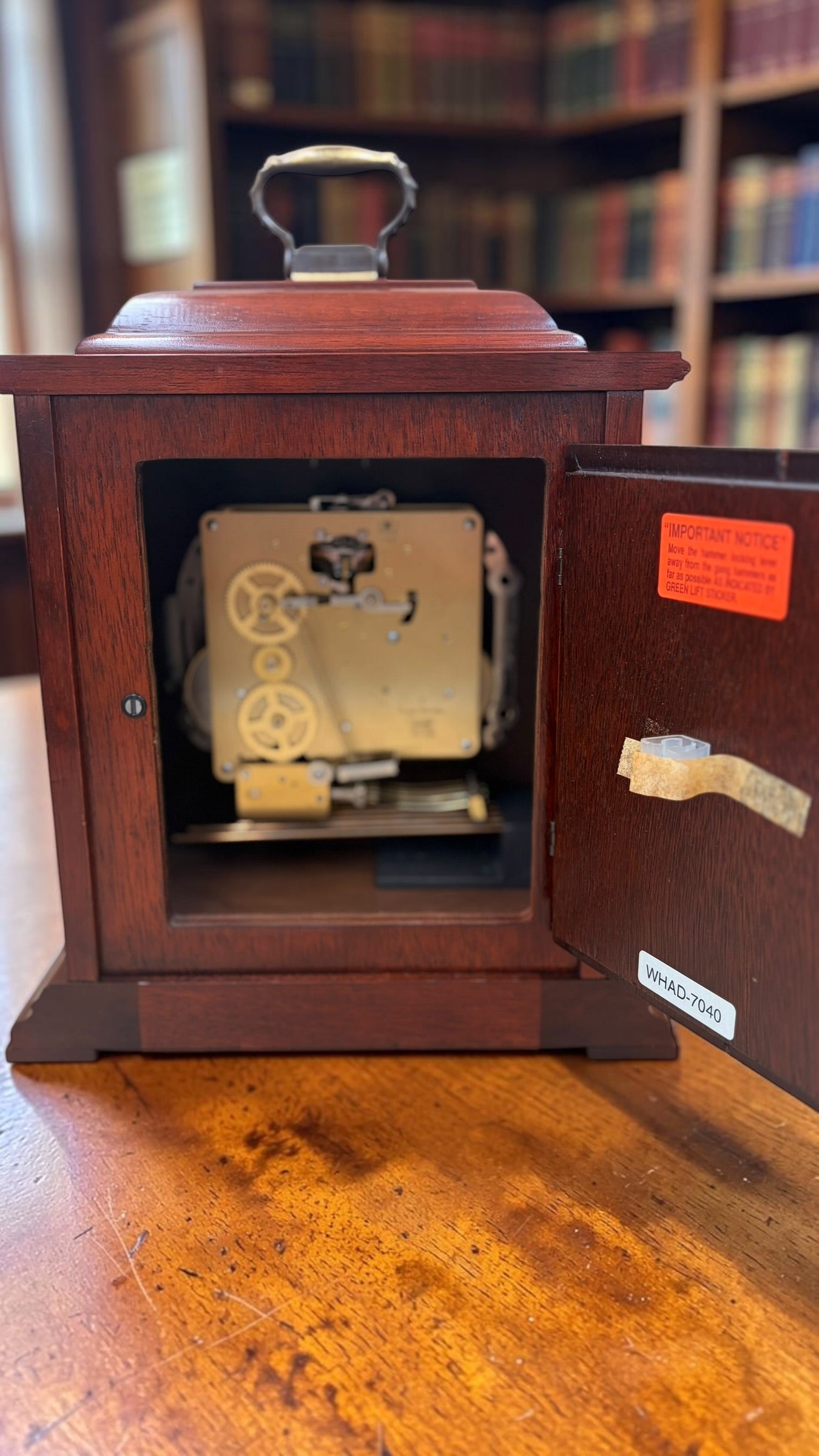 Tiffany & Co. Mechanical Mantel Clock – Chiming Bracket Clock – Freshly Serviced – With Original Tiffany Paperwork