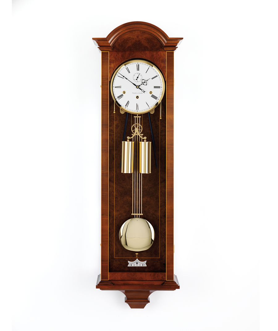 Comitti The Canterbury Regulator – Burr Walnut – front view