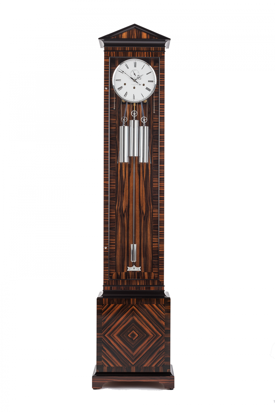 Comitti The Vienna Longcase Clock – Makassar – front view