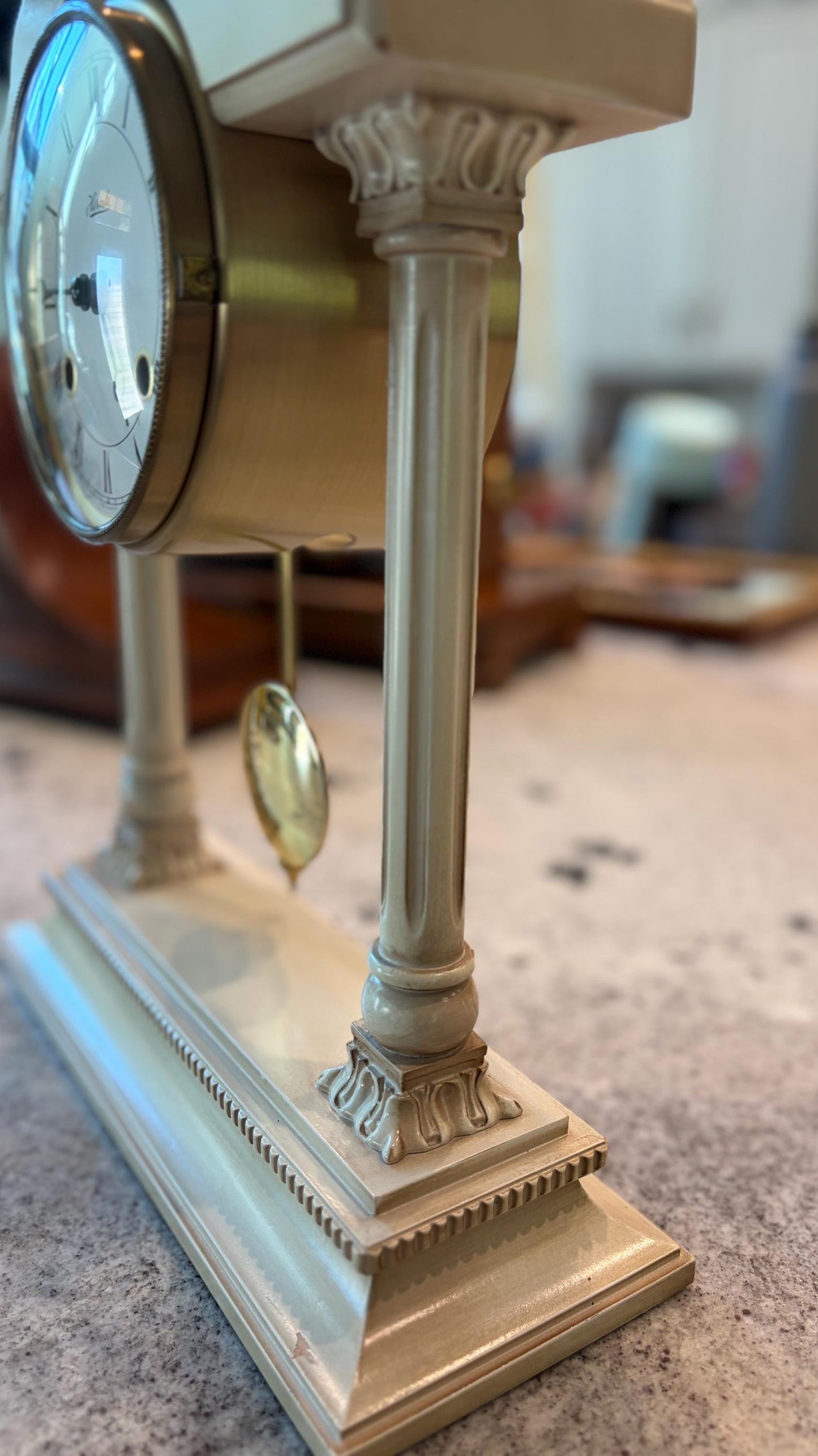 Hermle Portico Mantel Clock, Bim-Bam Bell Strike