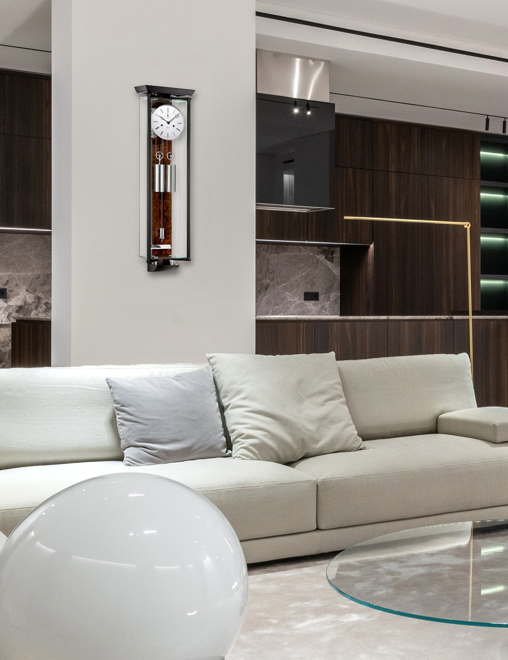 Kieninger 2548-96-01 wall clock shown in a room setting