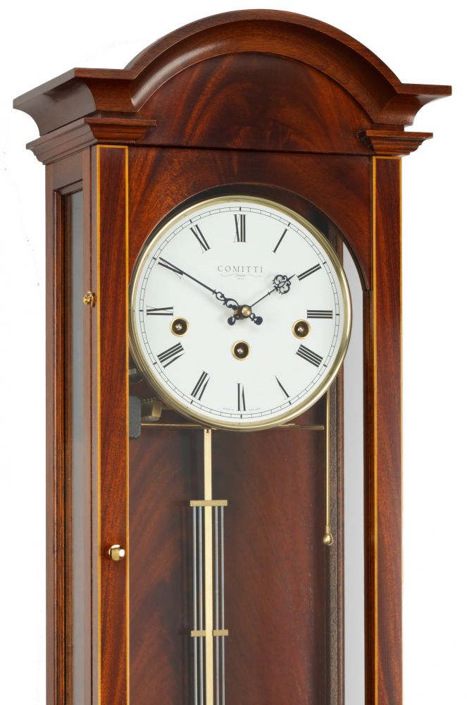 Comitti The Oxford Wall Clock – Mahogany – product view 2