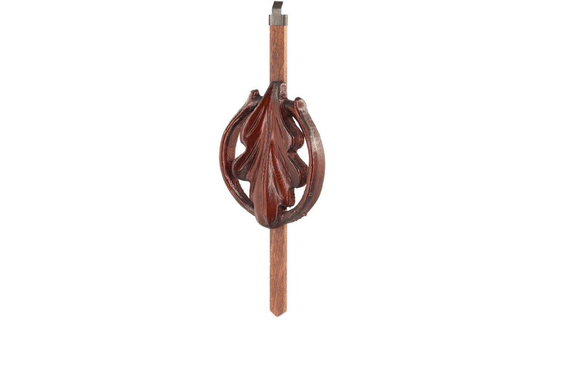 Anton Schneider 31/9 Cervus Nobilis cuckoo clock, pendulum detail