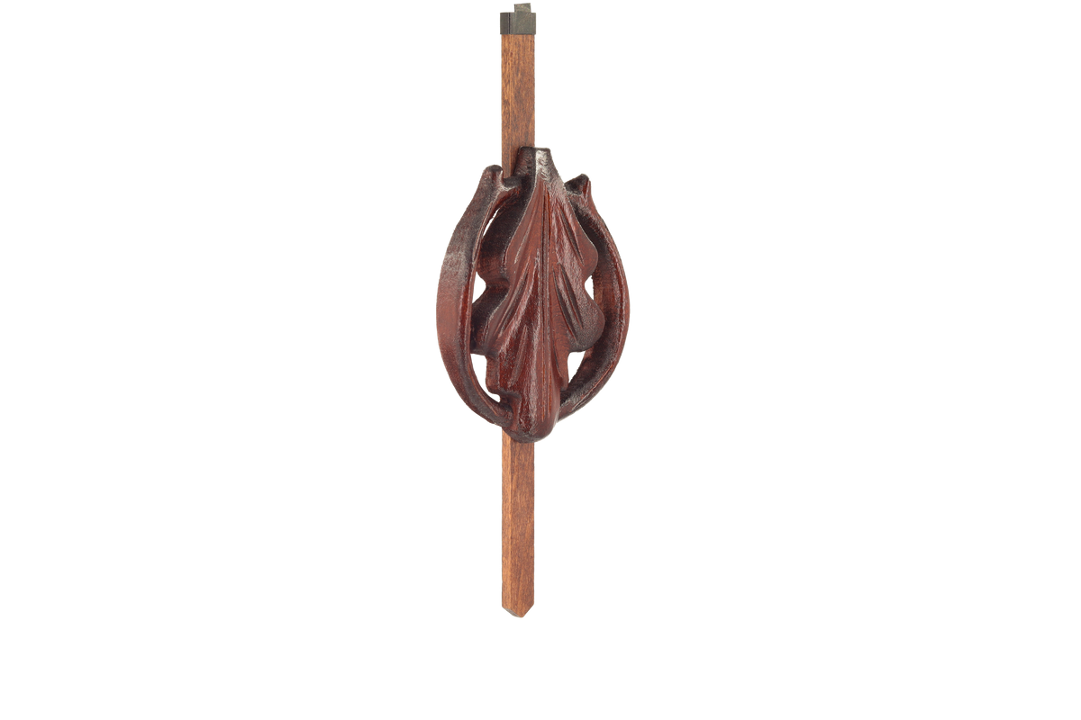 Anton Schneider 31/9 Cervus Nobilis cuckoo clock, pendulum detail