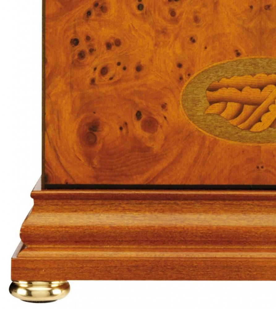 Comitti The Regency Arch-Top Mantel Clock – Yew, Westminster Chime – product view 3