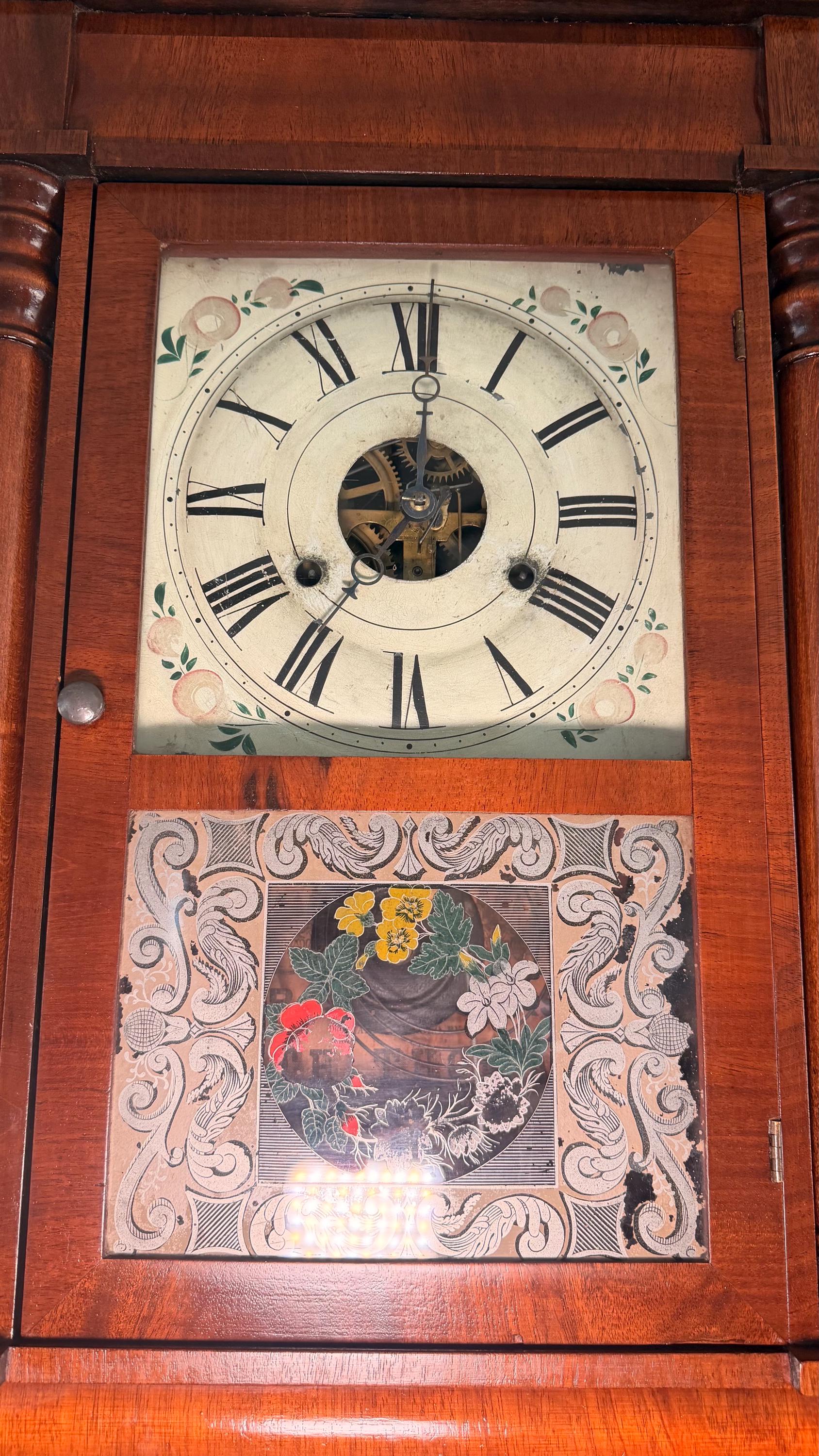 Antique Seth Thomas Ogee Shelf Clock – 30 Hour Brass Movement, Pre-Civil War Working Timepiece