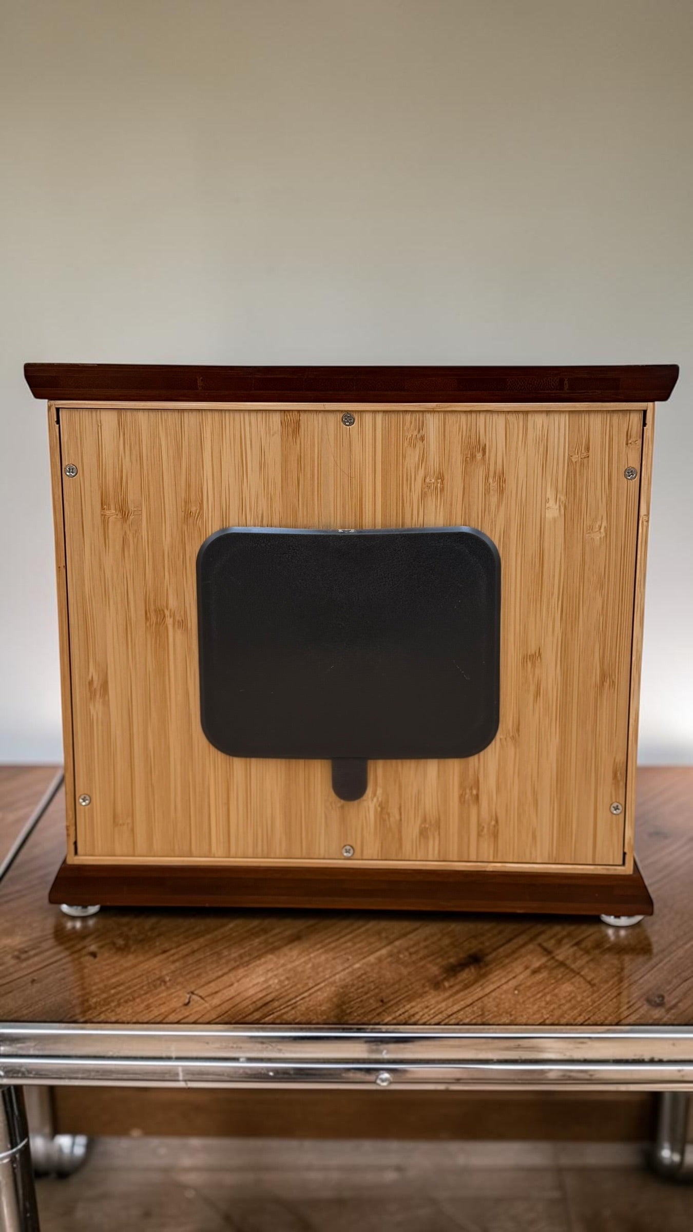 Bulova Bamboo Wood Mantel Clock – detail image 9
