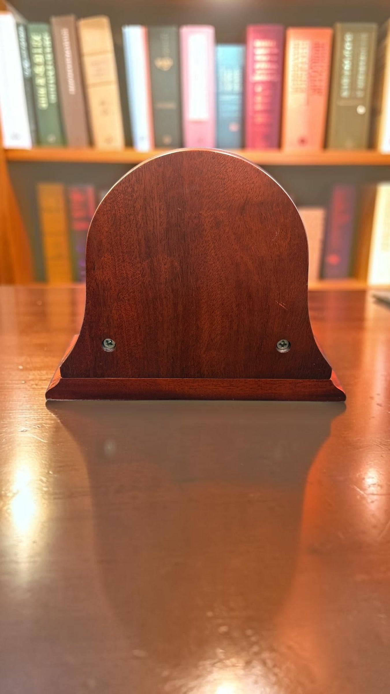 Chelsea Boston Shipstrike Shelf Clock – Brass & Mahogany Wood Base