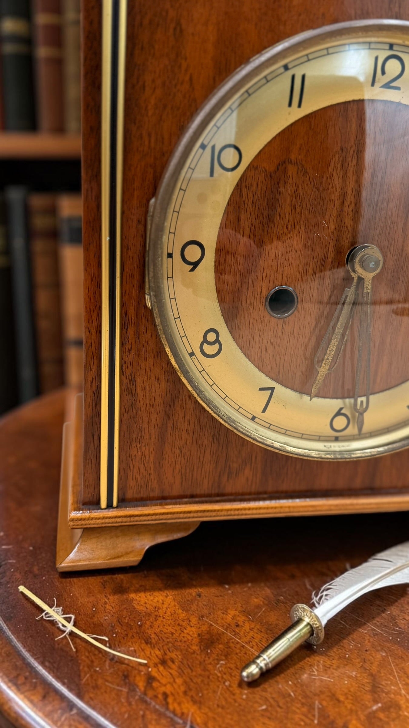 BADUFA German Walnut Mantel Clock – detail image 8