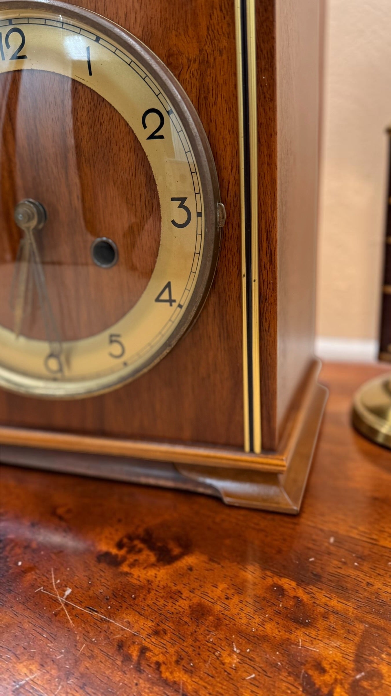 BADUFA German Walnut Mantel Clock – detail image 9