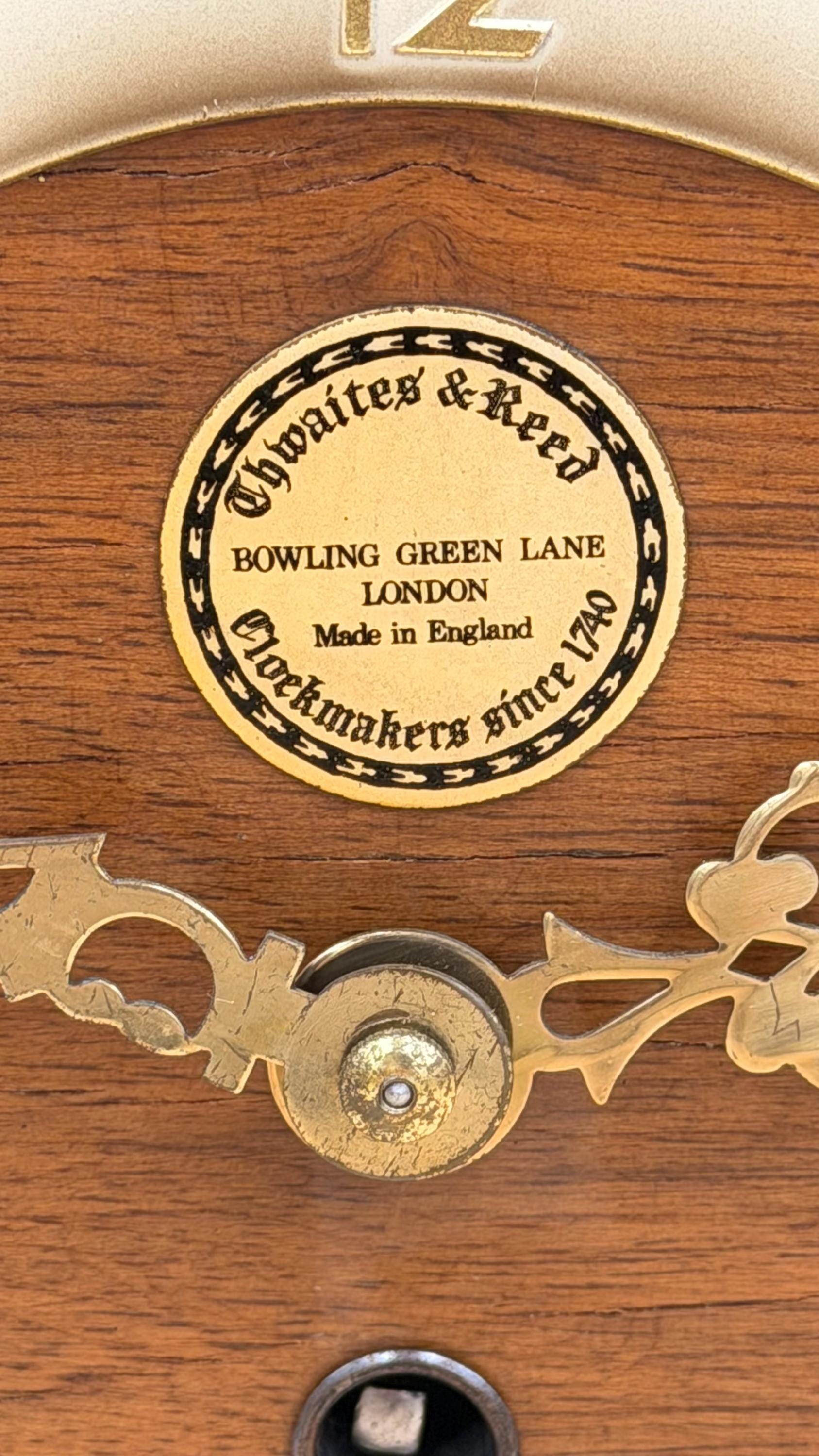 Chwaites & Reed London Mantel Clock – detail image 5