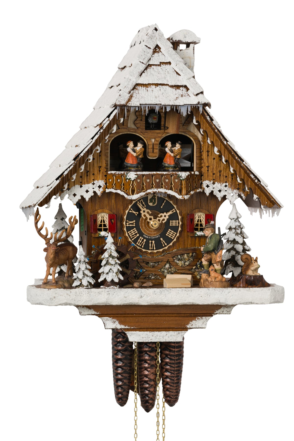 Hönes 6209T WI - 1-Day Mechanical Musical Cuckoo Clock