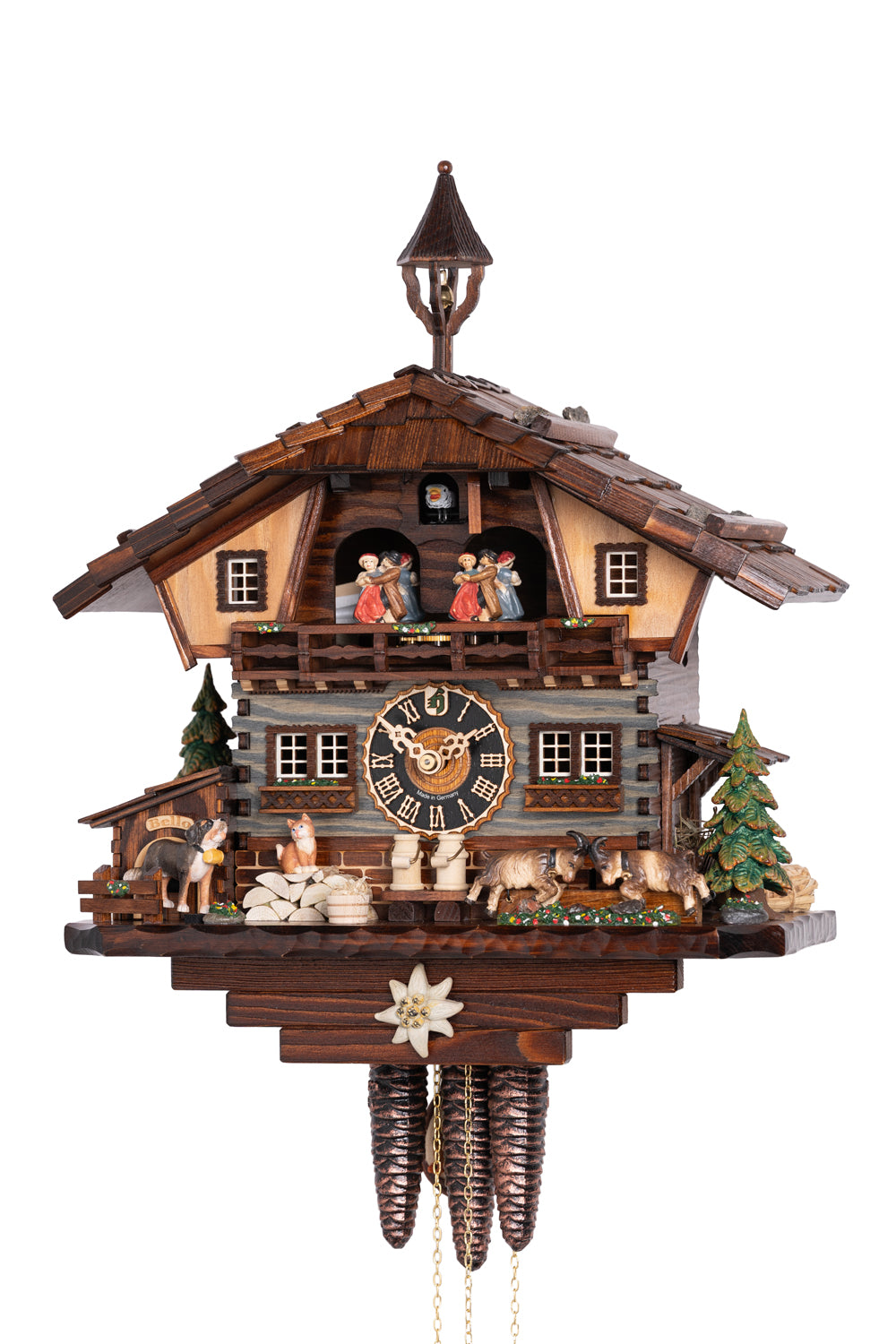 Hönes 6225T - 1-Day Mechanical Musical Cuckoo Clock