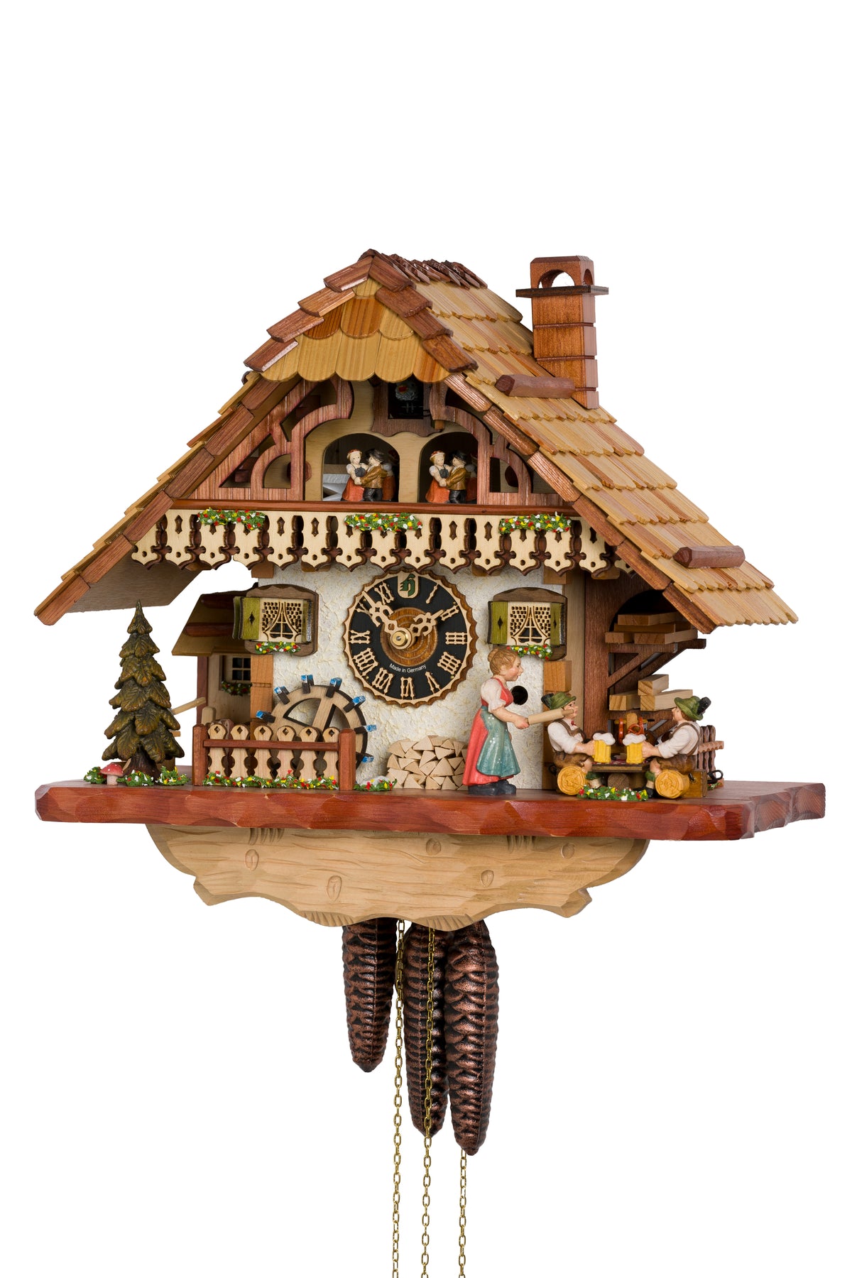 Hönes 6260T - 1-Day Mechanical Musical Cuckoo Clock
