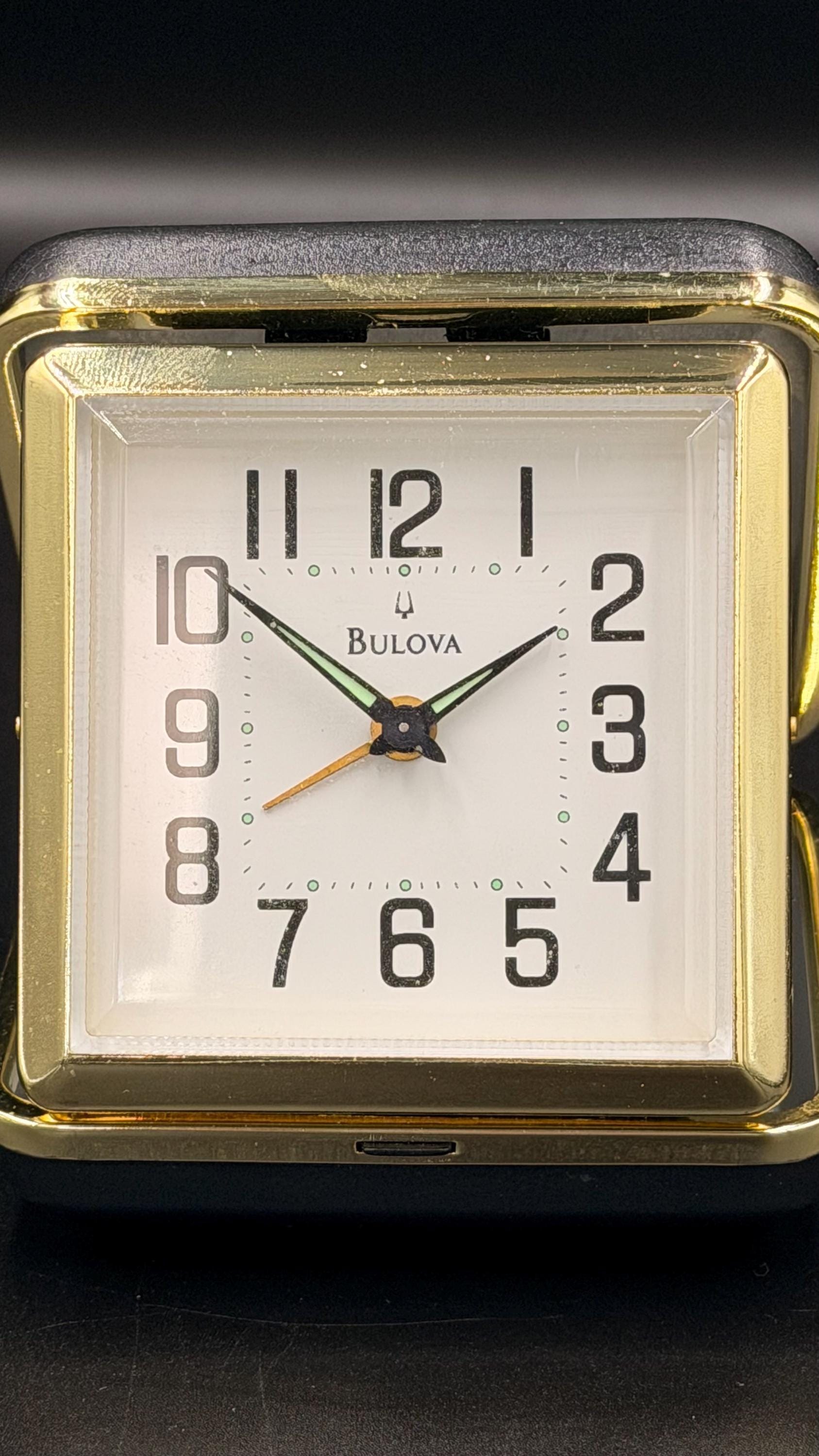 Bulova Folding Travel Alarm Clock