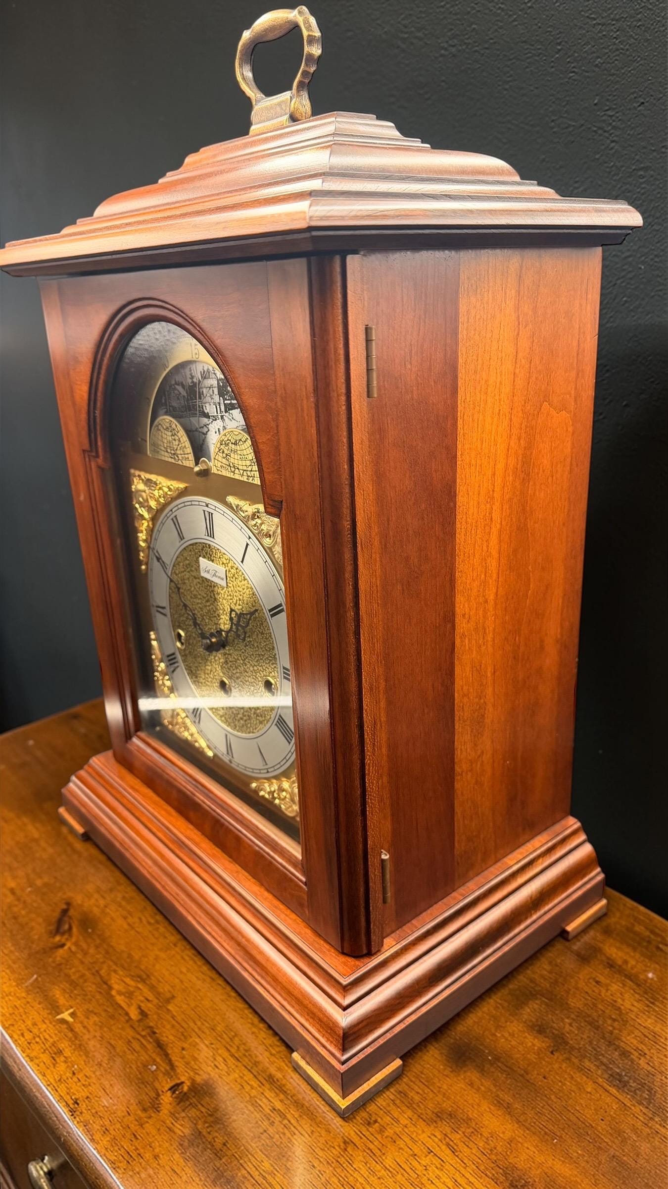 Seth Thomas Bracket Clock – Westminster Chime Moon Phase