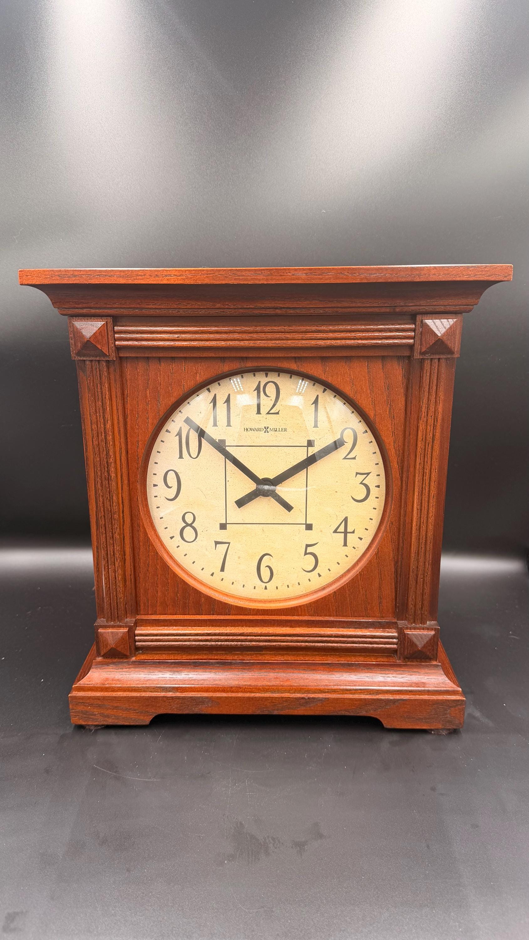 Howard Miller Mantel Clock – Dual Chime Solid Wood Case