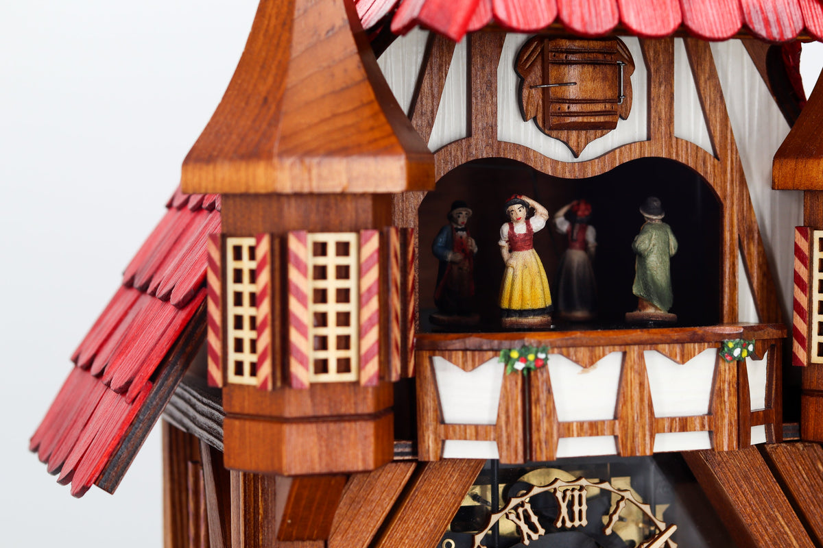 Anton Schneider 8TMT 1021/9 Town Hall Michelstadt cuckoo clock, detail view
