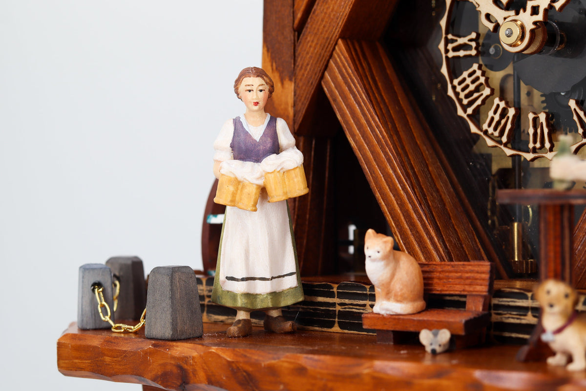 Anton Schneider 8TMT 1021/9 Town Hall Michelstadt cuckoo clock, detail view