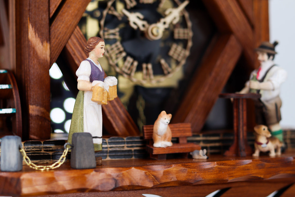 Anton Schneider 8TMT 1021/9 Town Hall Michelstadt cuckoo clock, detail view