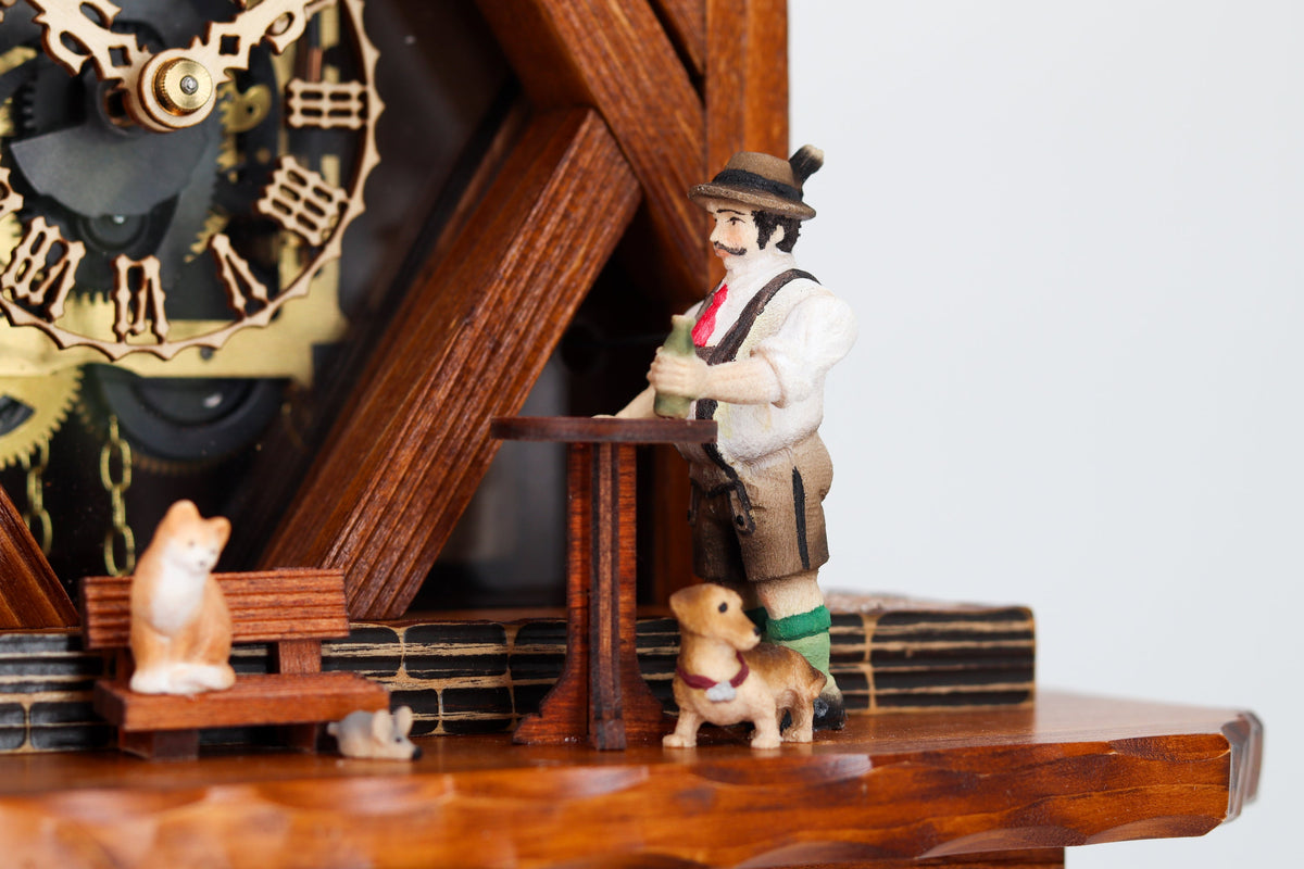 Anton Schneider 8TMT 1021/9 Town Hall Michelstadt cuckoo clock, detail view