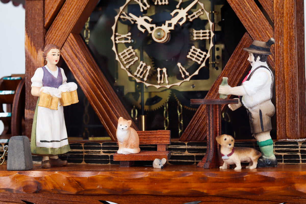 Anton Schneider 8TMT 1021/9 Town Hall Michelstadt cuckoo clock, detail view