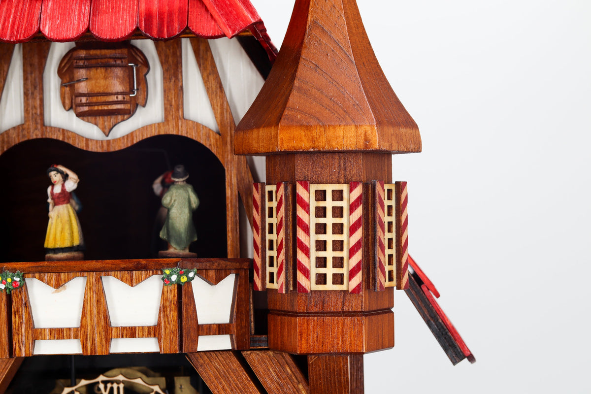 Anton Schneider 8TMT 1021/9 Town Hall Michelstadt cuckoo clock, detail view