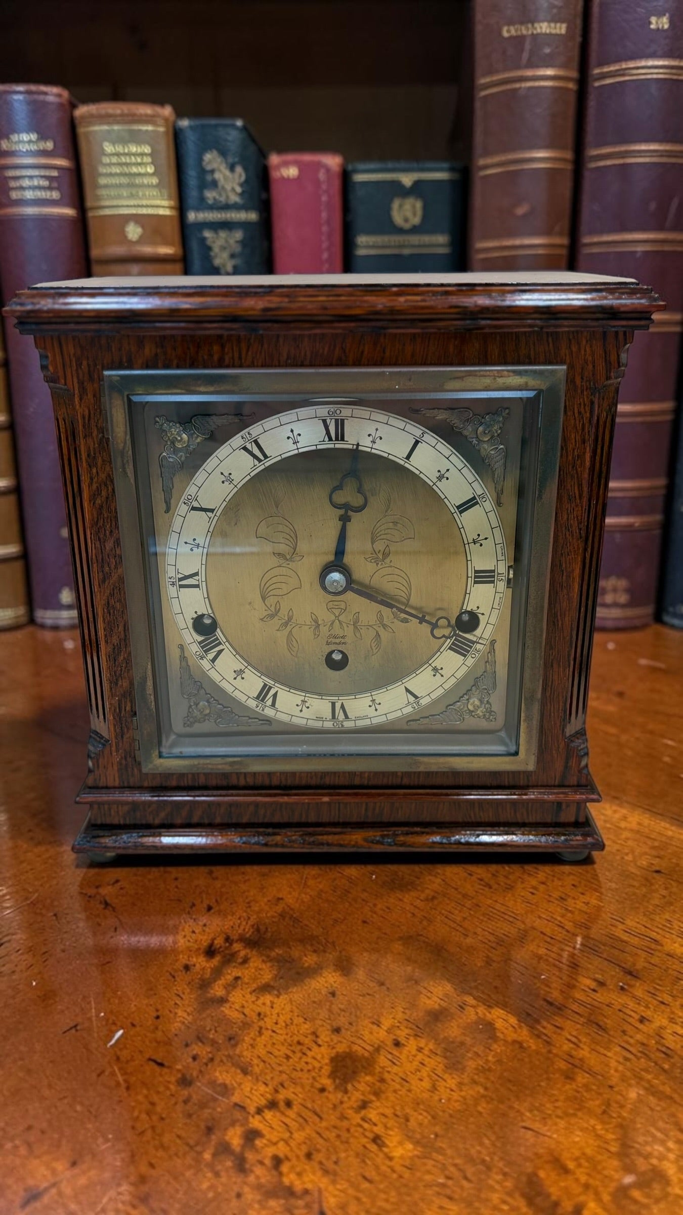 Elliott of London Dual Chime Mantel Clock – 1940s Westminster Whittington