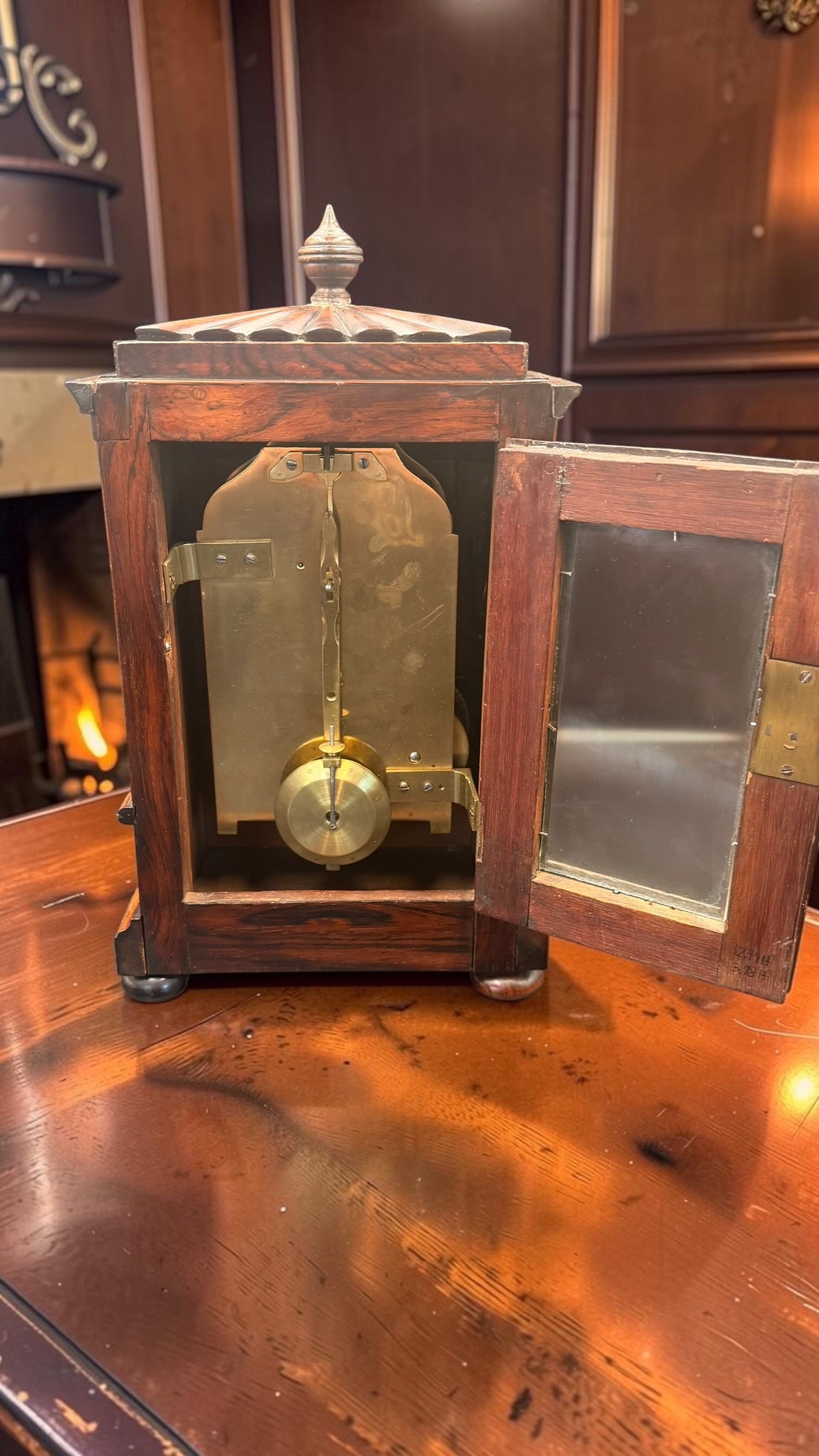 Thomas Cox Savory London Fusee Bracket Clock c.1870 | 47 Cornhill | Time Only | Original Key