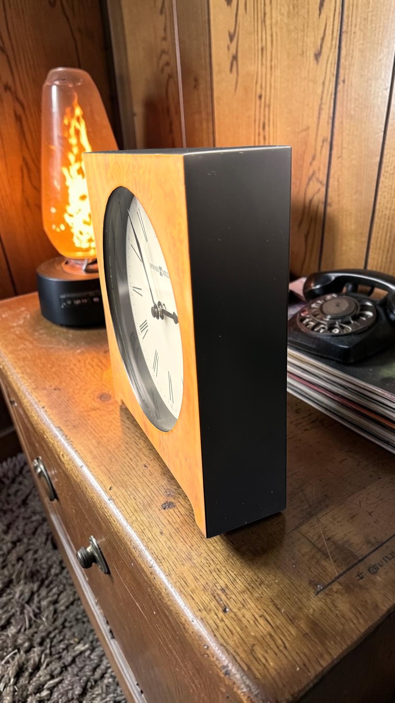 Howard Miller Quartz Mantel Clock – New Classic Roman Numeral Shelf Clock