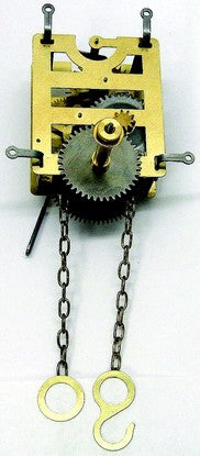 AM44 miniature one-day weight-driven time-only clock movement