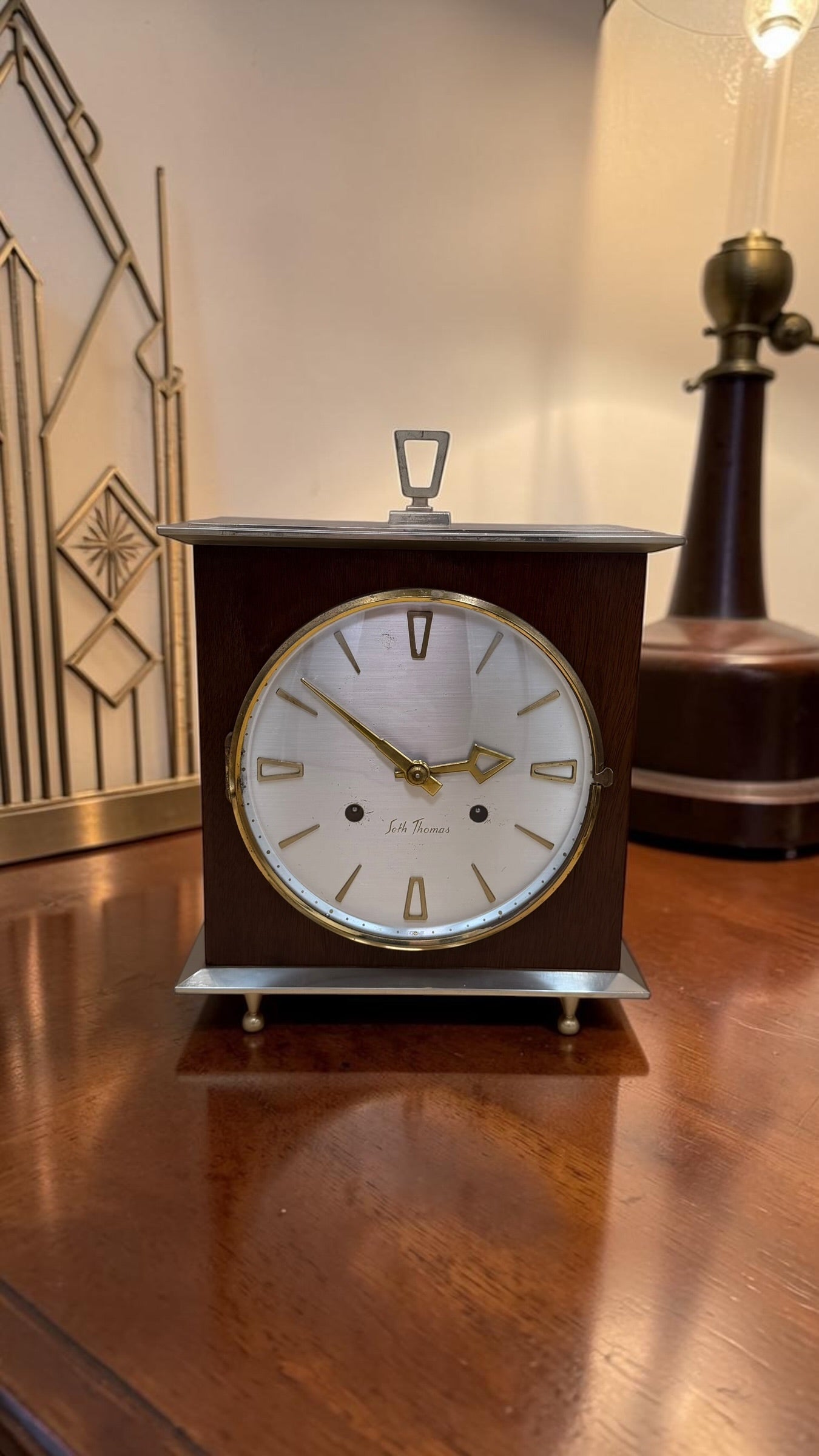 Seth Thomas Mantel Clock – Mid-Century German Mechanical Movement