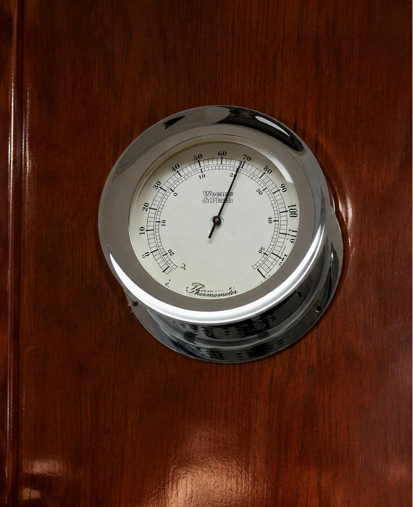Weems & Plath Chrome-Plated Atlantis Thermometer