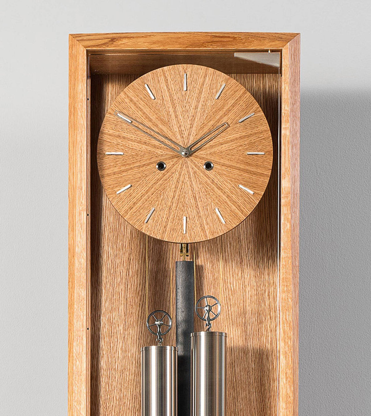 Comitti The Froxfield Floor Clock – Natural Oak – craftsmanship detail 2