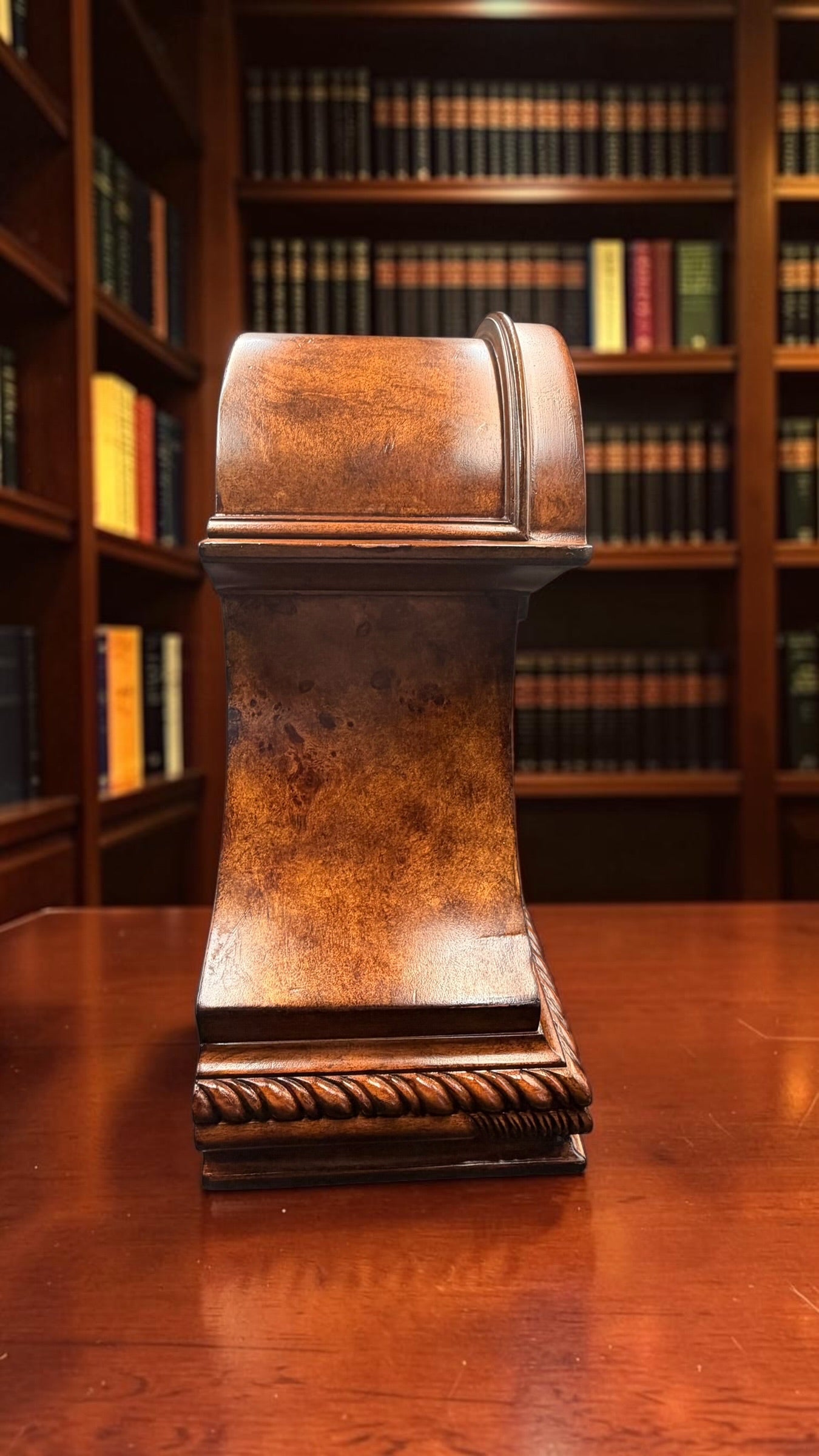 Vintage Sligh Quartz Mantel Clock Hermle Dual Chime Westminster Ave Maria Auto Night Shutoff