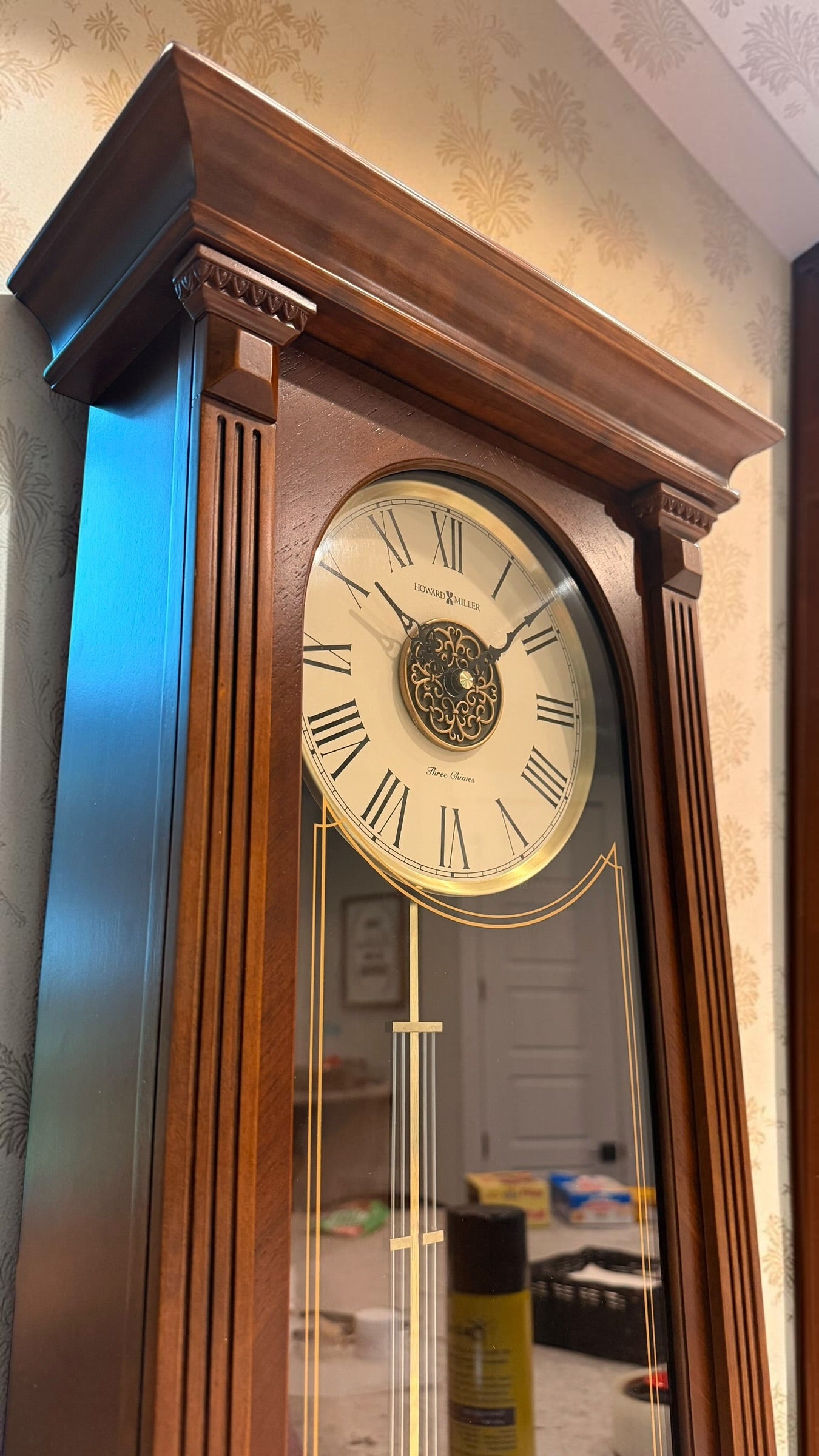 Howard Miller Sinclair 625-524 Wall Clock – NOS Triple Chime Quartz
