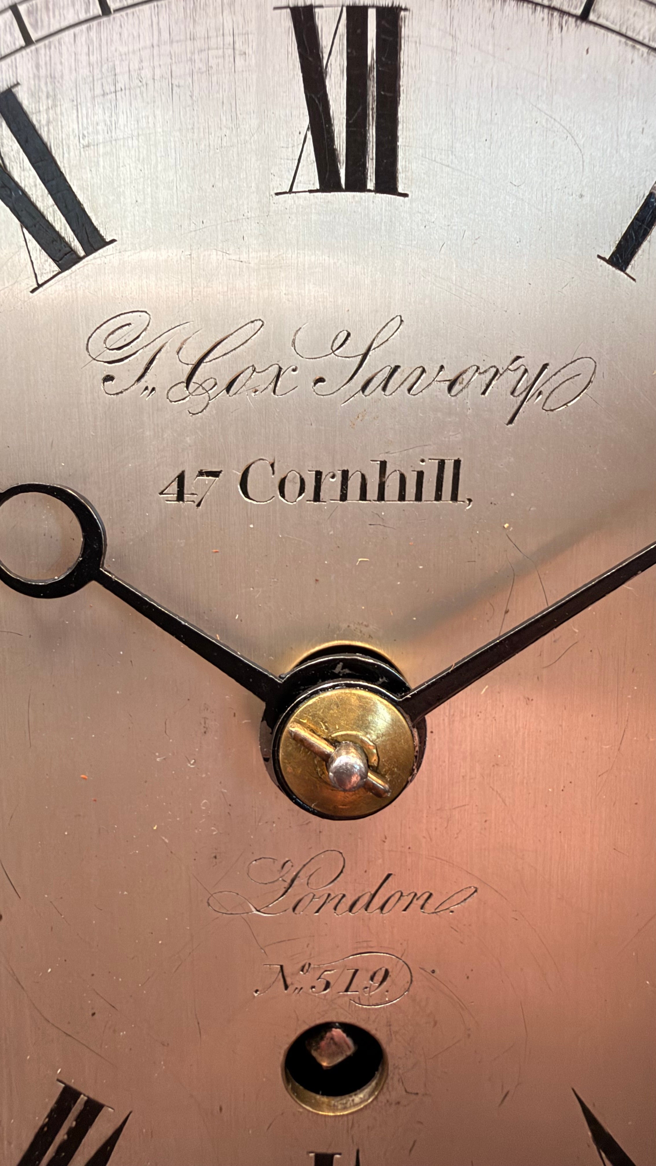 Thomas Cox Savory London Fusee Bracket Clock c.1870 | 47 Cornhill | Time Only | Original Key