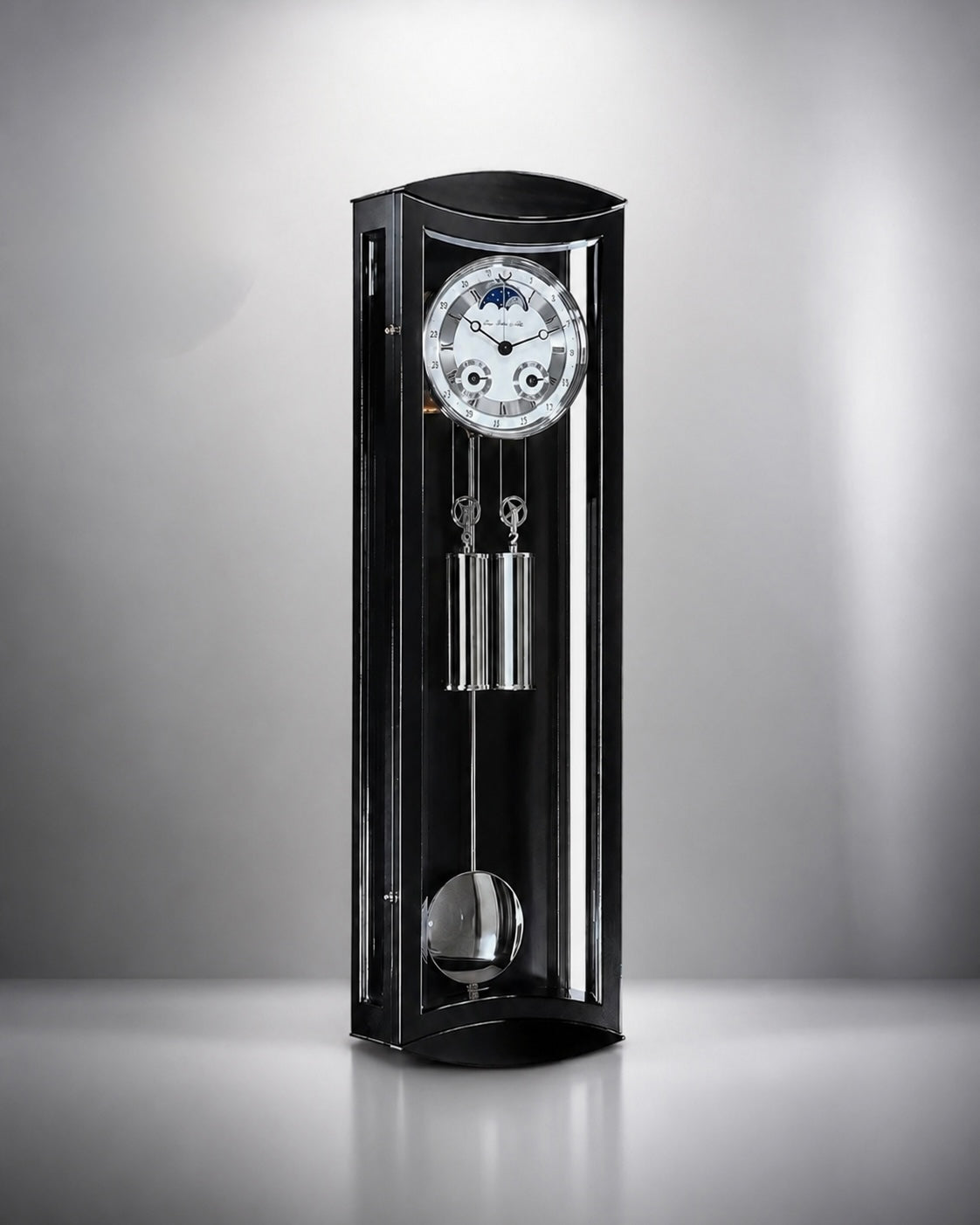 Hermle Mornington | Ebony Regulator Wall Clock | Brand New Old Stock | Moon Phase